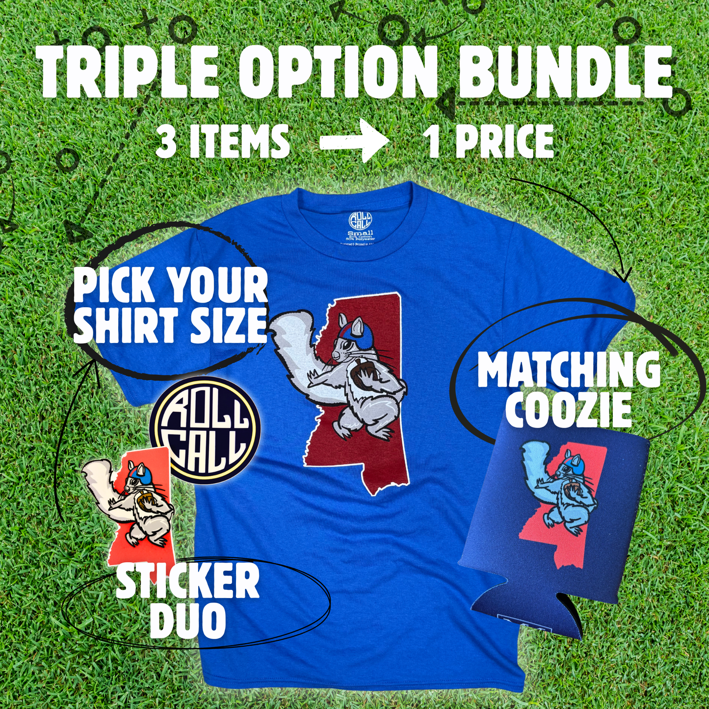 Ole Squirrel Triple Option Bundle