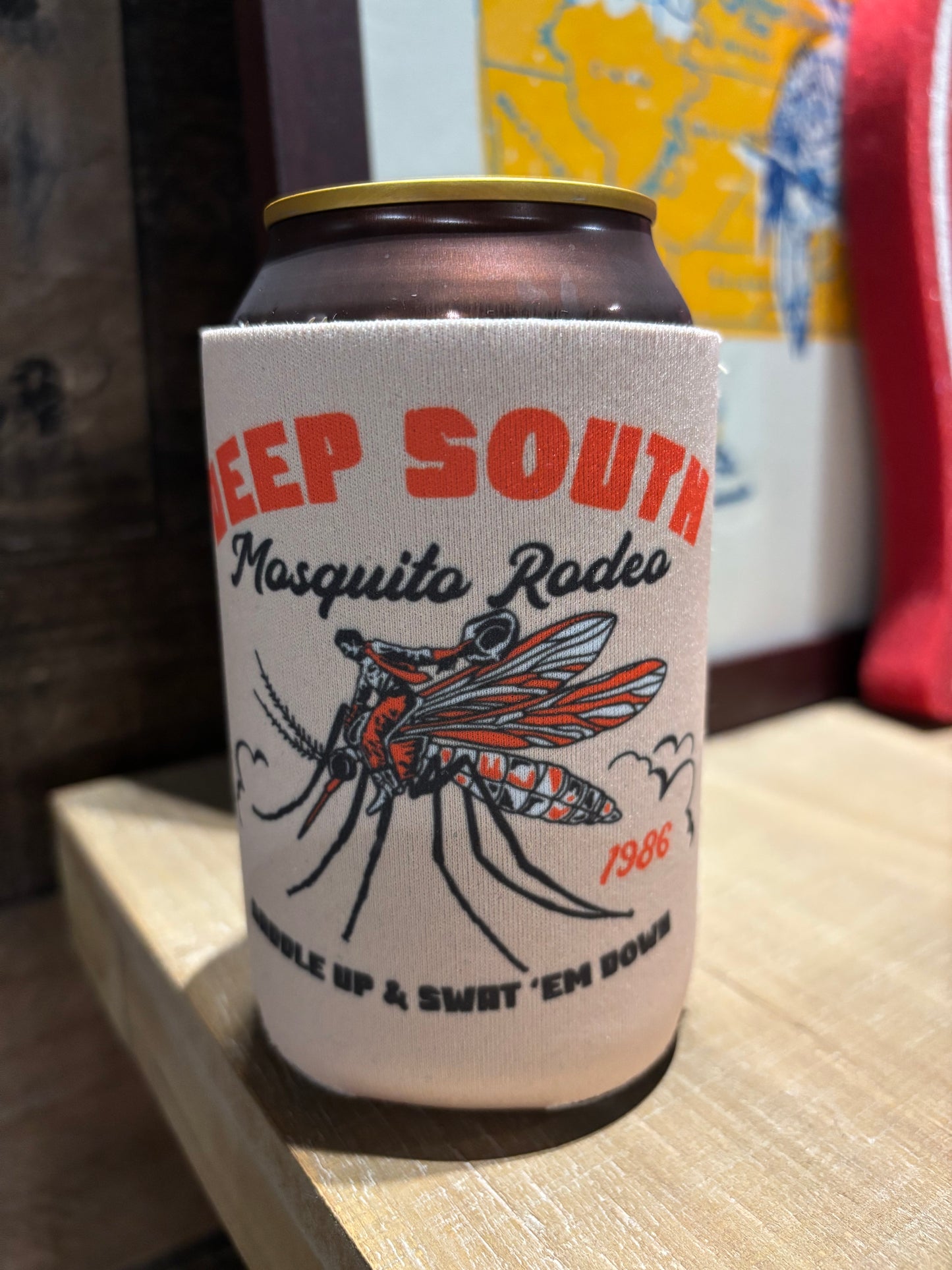 Deep South Mosquito Rodeo Koozie